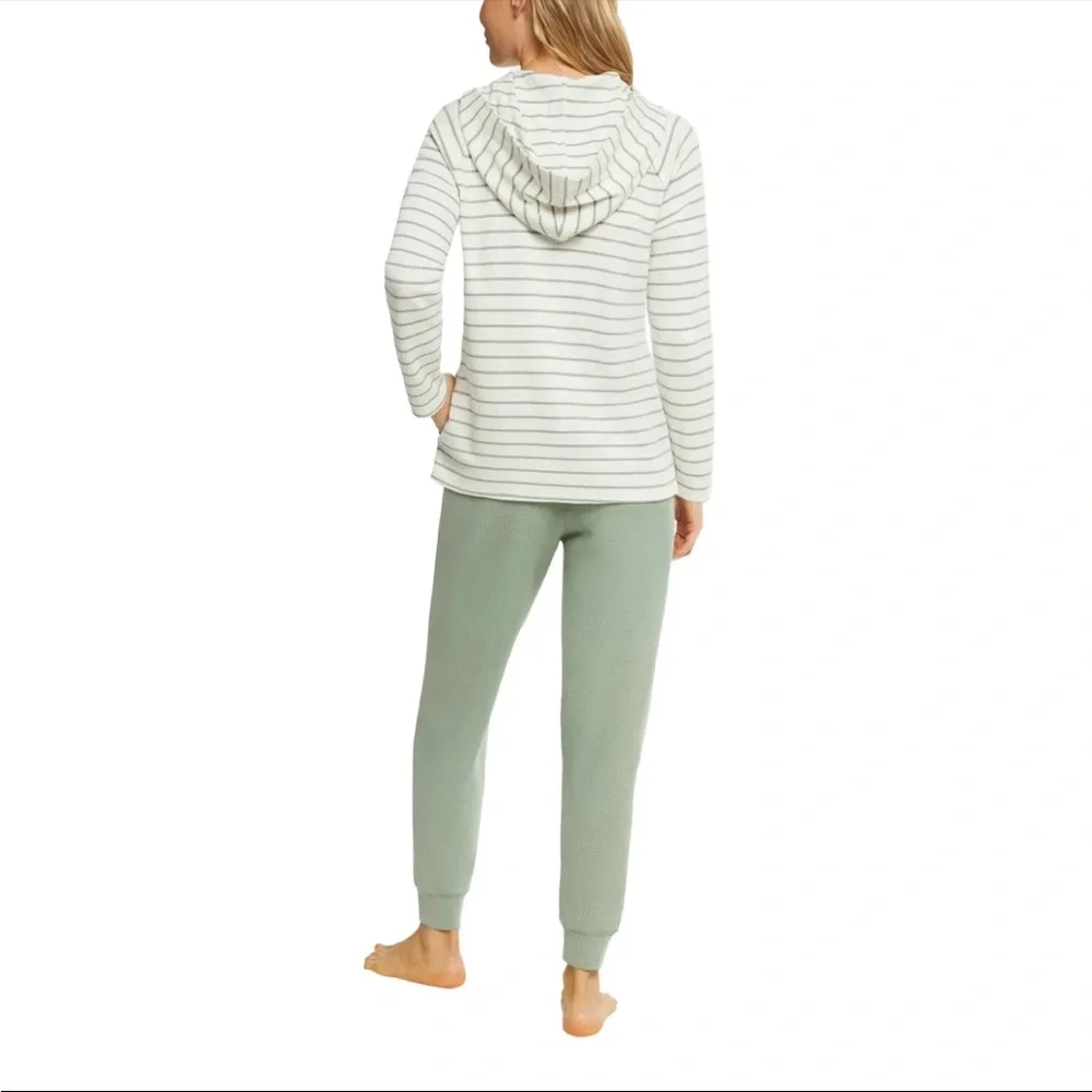 Max & Mia Sage Green XXL Waffle Knit Jogger Pants - Picture 3 of 9